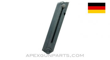 Luger P-08 Magazine, 8rd, Blued, Plastic Base and Follower, Commercial, 9mm *Good* 
