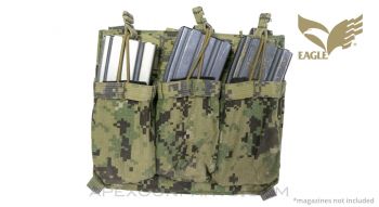 Eagle Industries A0R2 Triple M4 Magazine Pouch Placard, Velcro Backing, No Inserts *Good*