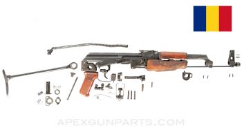 Romanian M65 AK-47 Under Folder Parts Kit, Matching Numbers, Wood Foregrip, 7.62x39 *Good* 