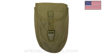 USMC Surplus Entrenching Tool Pouch, Coyote Brown,  *Fair*
