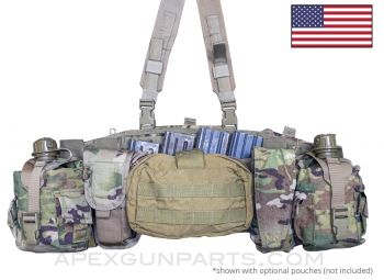 U.S. Tactical Assault Panel Chest Rig Set, Multicam, Includes mounting Straps *Excellent*