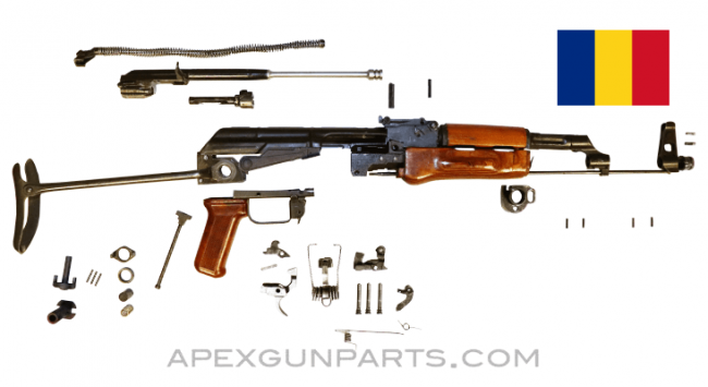 Romanian M65 AKM Underfolder Parts Set, 7.62x39, *Very Good*